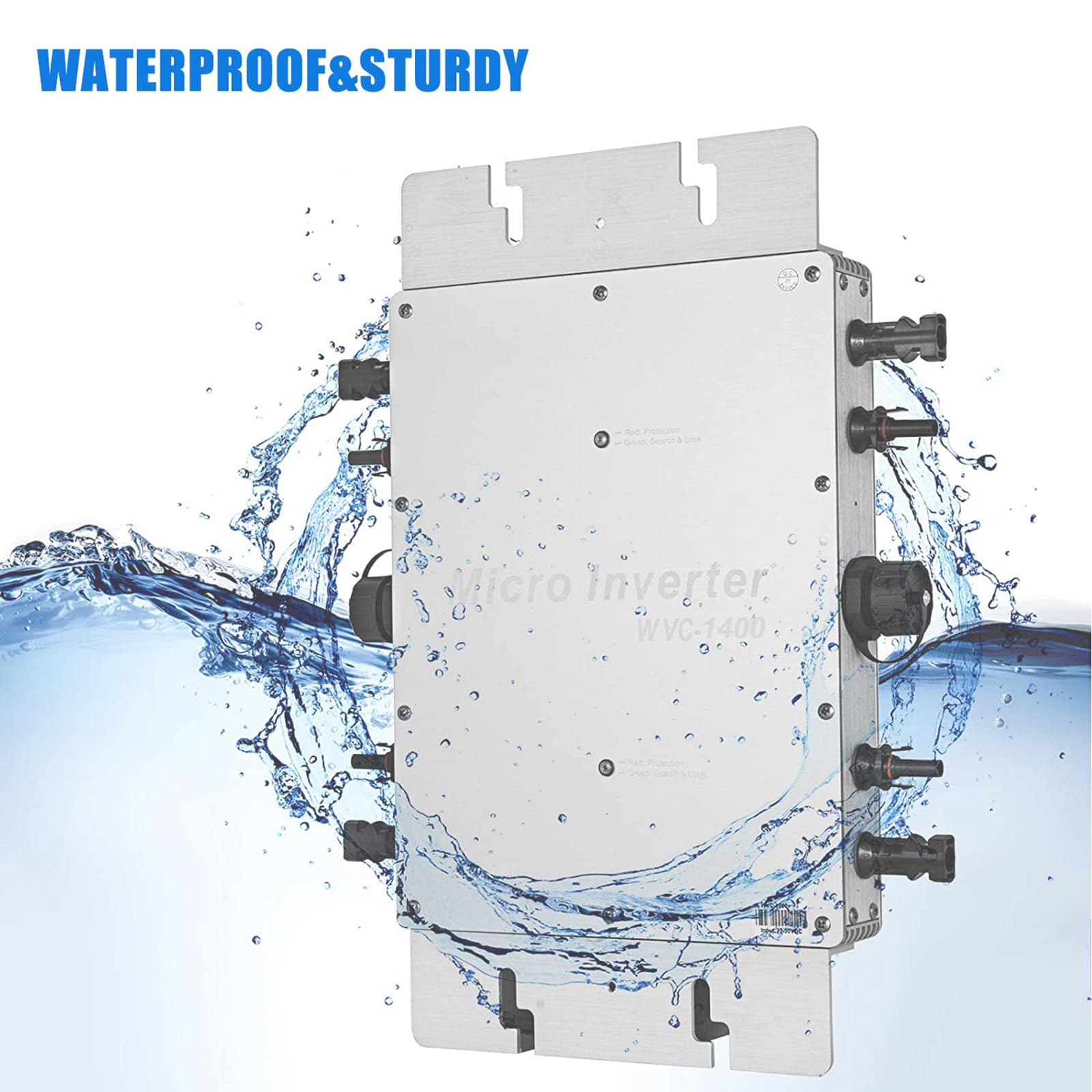 1200W-2400W Solar Micro Inverter Grid Tie Inverter Microinverter Solar Grid Tie Microinverter Wifi Control Automatic Identification Dc to Ac Micro Inverter 120/230V,1400W/1600W