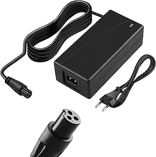 Xahpower 42V 2A Chargers for Scooter, 8.9 mm Connection Hoverboard Charging Cable for Electric Scooter, Balance Scooter, Drift Board, Unicycle, Electric Bicycle