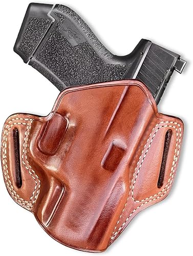 Premium The Ultimate - Funda de piel para panqueques OWB, parte superior abierta, se adapta a Kimber R7 Mako Subcompact de 0.354 in 3.37 pulgadas,