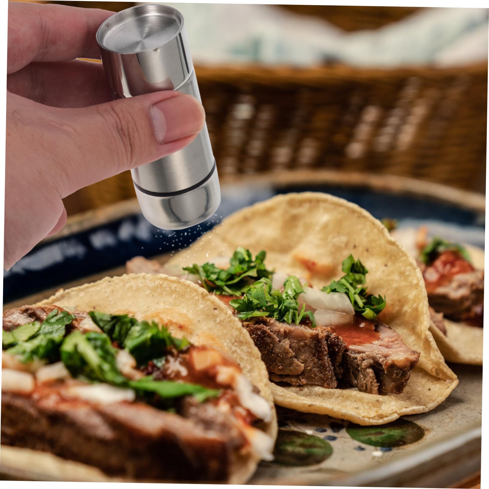 Cabilock 2 Juegos Botella De Condimento Pimentero Salero Para Cocina Salero De Cocina Dispensador De Condimentos Botella De Condimento Portátil Bote Agitador De 2 piezas * 2