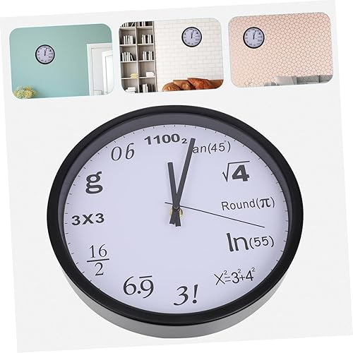Miniatura 4 de 1 unid función decorado reloj de pared decoración del hogar reloj de pared de oficina reloj de pared reloj de pared de metal reloj de pared de metal