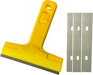 Inditrust Razor Portable Scrapper and 3 Blade with ABS Plastic Handle Tool to Remove Silicone & Paint Stains Floor Tile Gr... Price In India