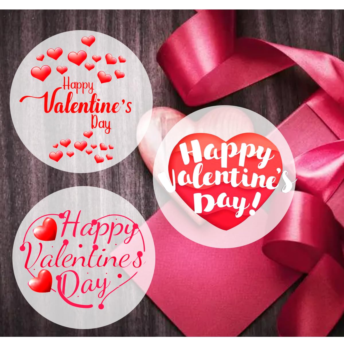 Valentines Gift Labels Happy Valentines Day Stickers Heart Stickers 2 ...