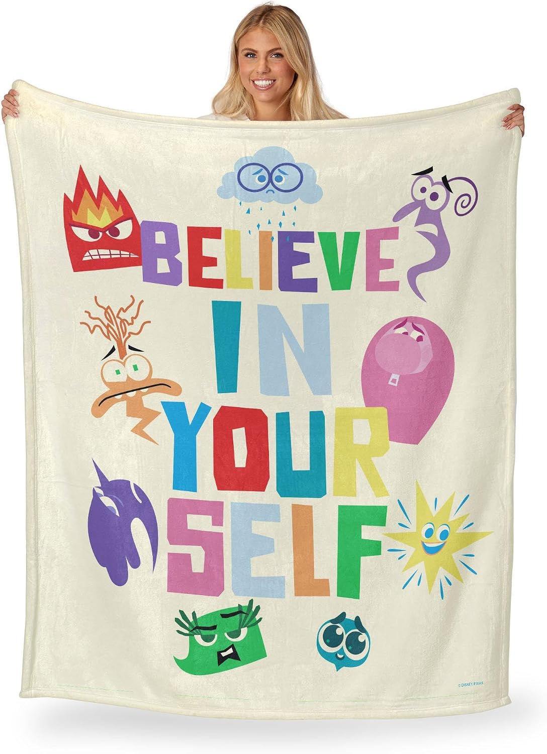 NORTHWEST Inside Out Silk Touch Throw Blanket, 50" x 60", I Believe