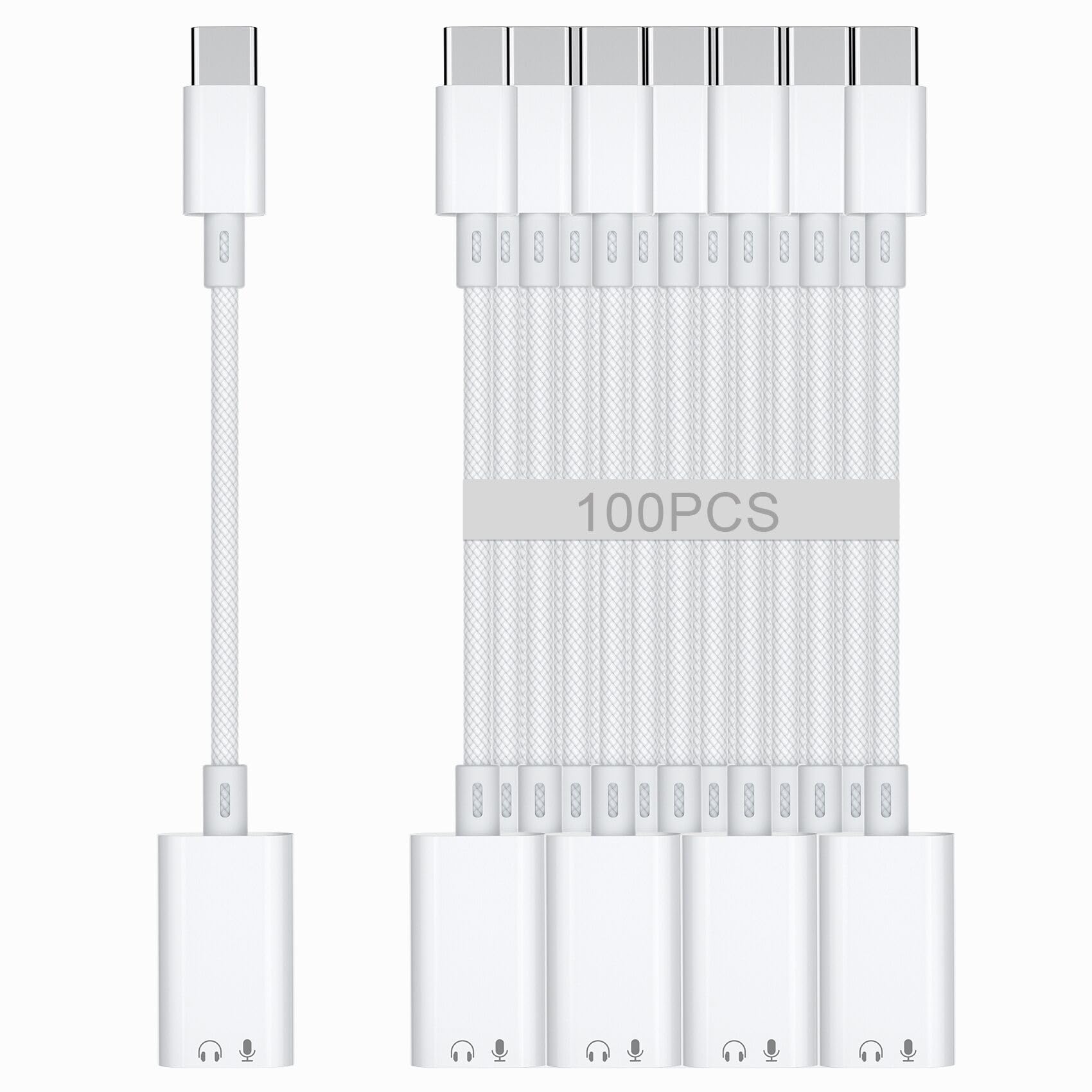 usb c to lightning headphone audio adapter 100pcs