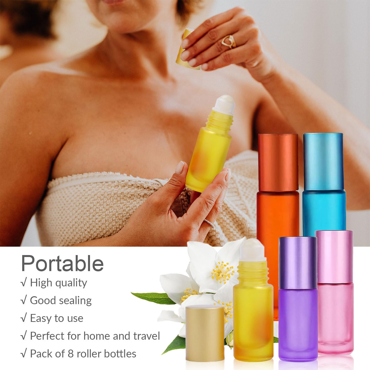 Bottiglie Spray Vetro 30ml YIZHAO - 6 Pezzi Blu Per Oli Essenziali - Foto 4