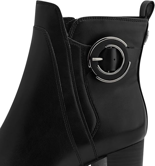 TG. 39 EU) MARCO TOZZI Stivaletti da Donna con Zip e Slip