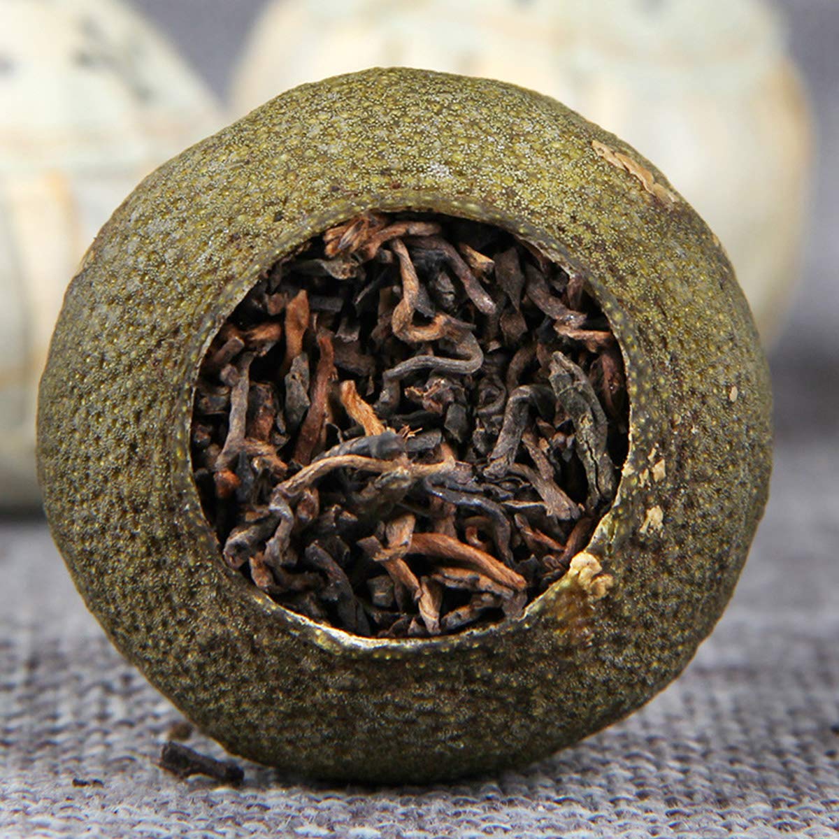 Chinesischer Pu'er Tee Nettogewicht 130g （0.286LB） Reifer Puer Tee Schwarzer Tee Getrocknete Orangenschale Mini Tuocha Alte Bäume Pu erh tee Gesundheitswesen Pu er Tee