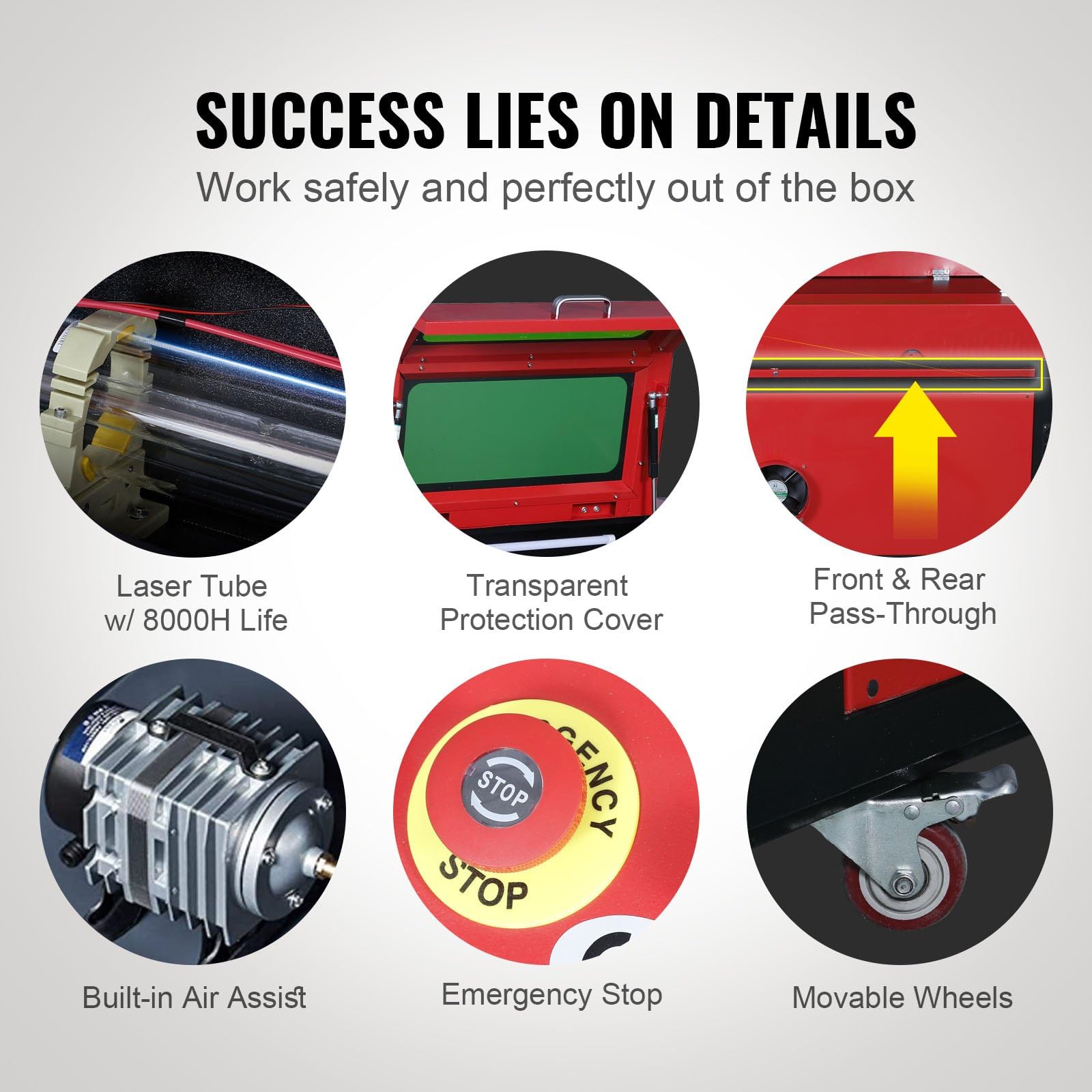 Macchina Incisione Laser CO2 100W - Area 900x600mm, Velocità 800mm/s, Compatibile Lightburn - Foto 12