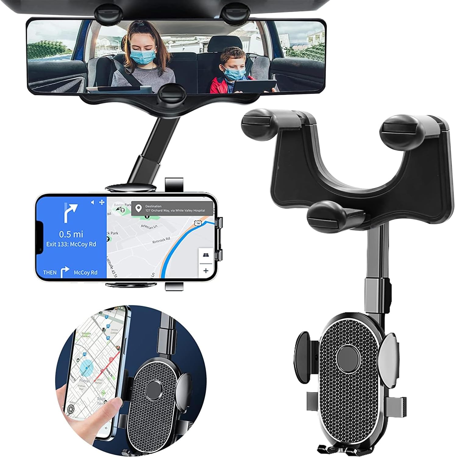 HANDODO Soporte de teléfono para auto, caión, Jeep, SUV, soporte para