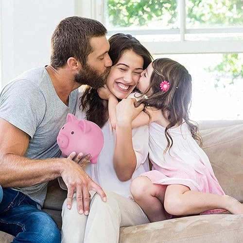 Miniatura 5 de Naysku Bonita alcancía, bonita alcancía de plástico, hucha irrompible, caja de dinero de ahorro de plástico para niños y niñas, caja de monedas