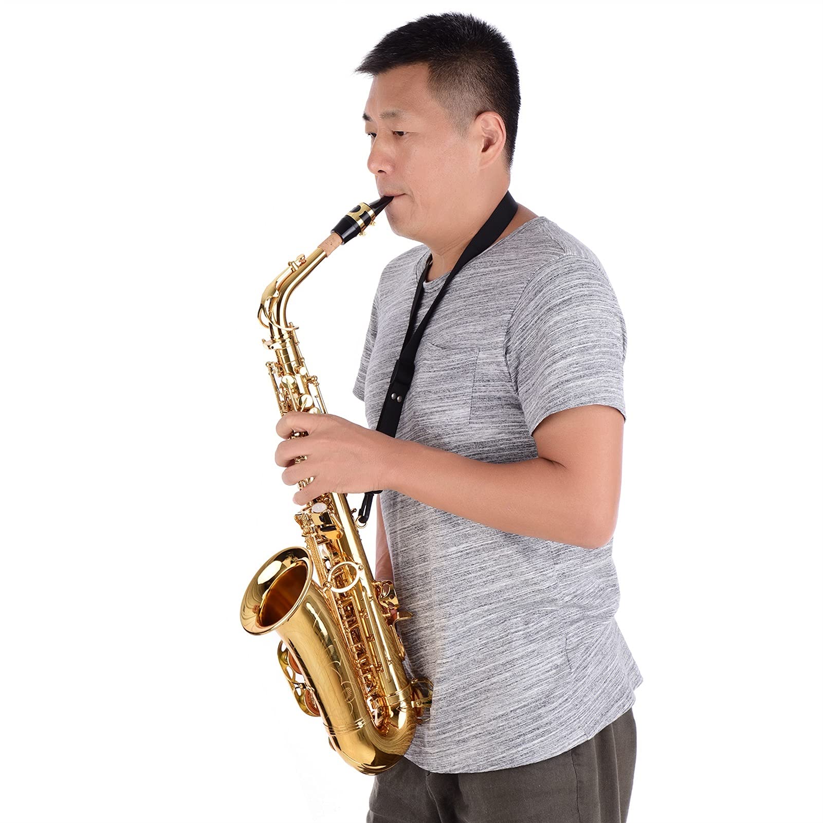 Saxophon Set Major Alt Saxophon EB Key Messing Gold Lack Saxophonzubehör Saxophon Altsaxophon Alto