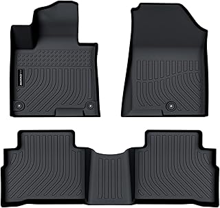 All Weather Floor Mats Fit for Kia Sportage 2023 2024 Not Hybrid TPE Rubber Liners Set Sportage 2023 Accessories All Season Guard Odorless Anti-Slip Floor Mats for 1st & 2nd Row