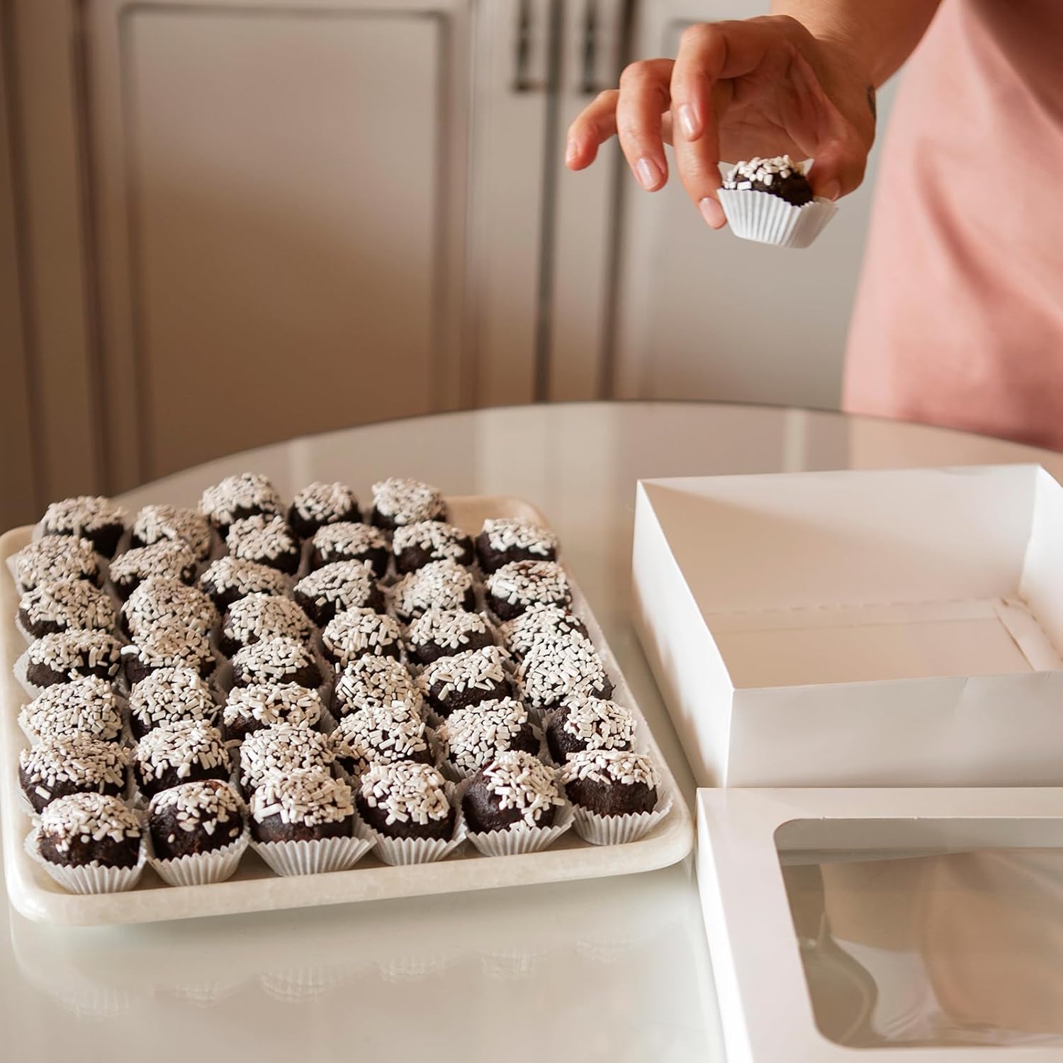 1000 Pcs White Mini Cupcake Liners for Baking 1Inch Cupcake Liners Paper Cupcakes Small Muffin Liner Chocolate Dessert Wrapper Cups for Baking Cooking