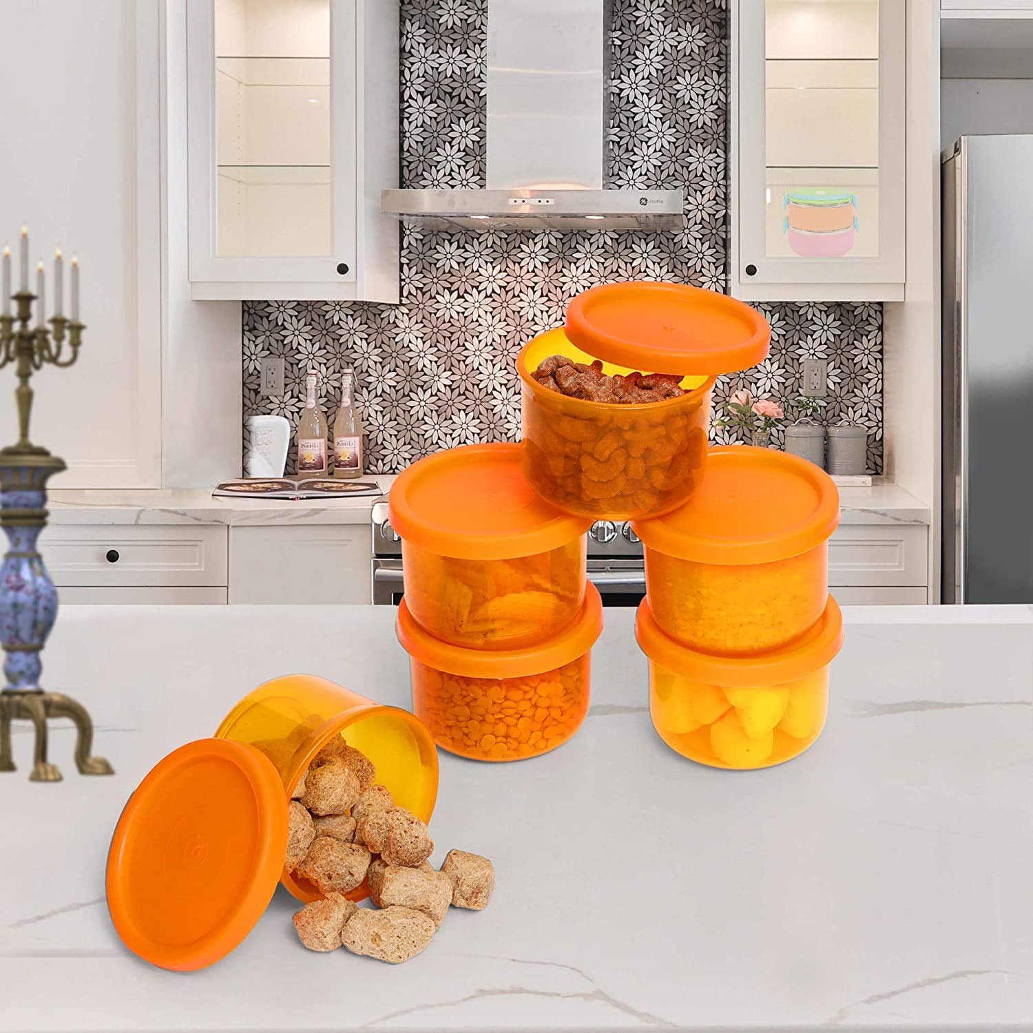 6 Mini Airtight Containers - Food Storage & Lunch Boxes -2