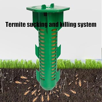Termite Stakes, Termite Monitoring Bait - Termite Form Bait for Carpenter - Aniaml Safe Control Fast Acting Quick Action for Garden Care