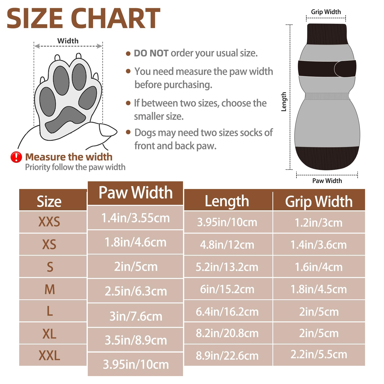 PUPTECK 2 works Anti-Slip Dog Socks Paws Stop Licking, Walking Boots for Injured Paws Hot Weather/Winter - Image 2