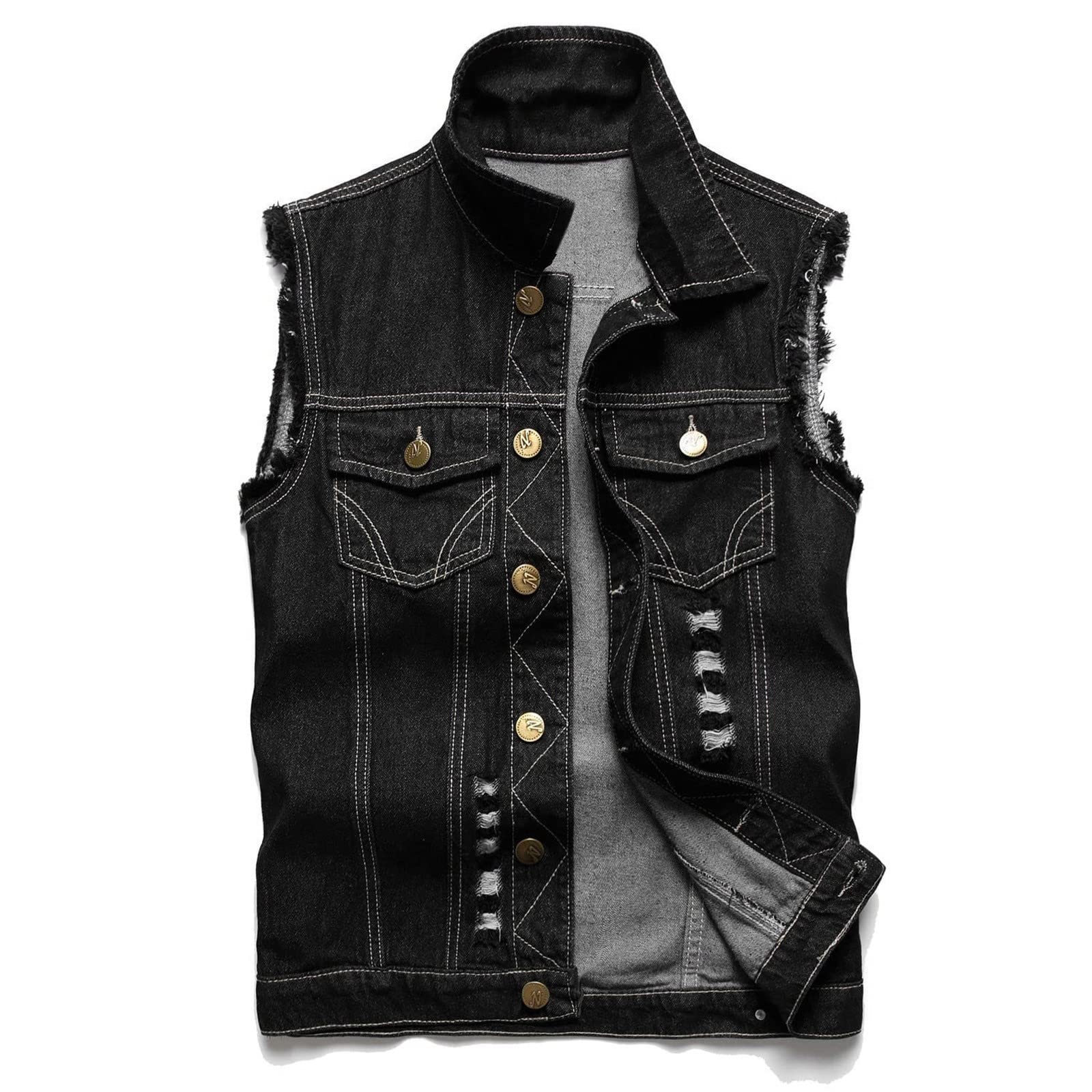 Giacca da donna a San Maniche Giornaliero Retro Vintage Strappato Giacca