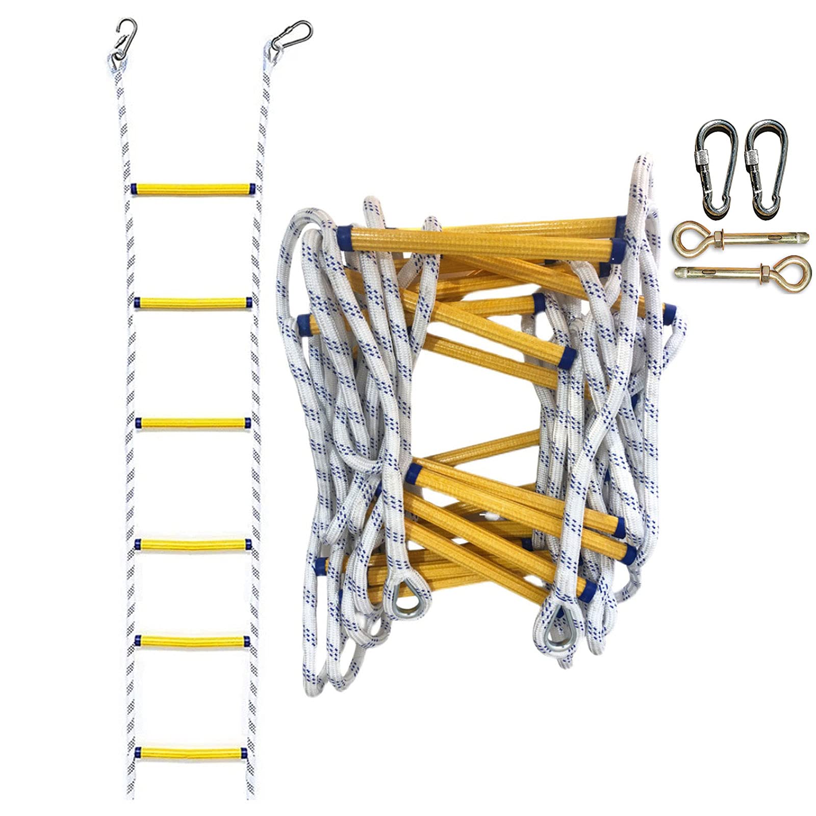 PHONME Escalera de Cuerda de Escape 20m 420kg Antidesgarro