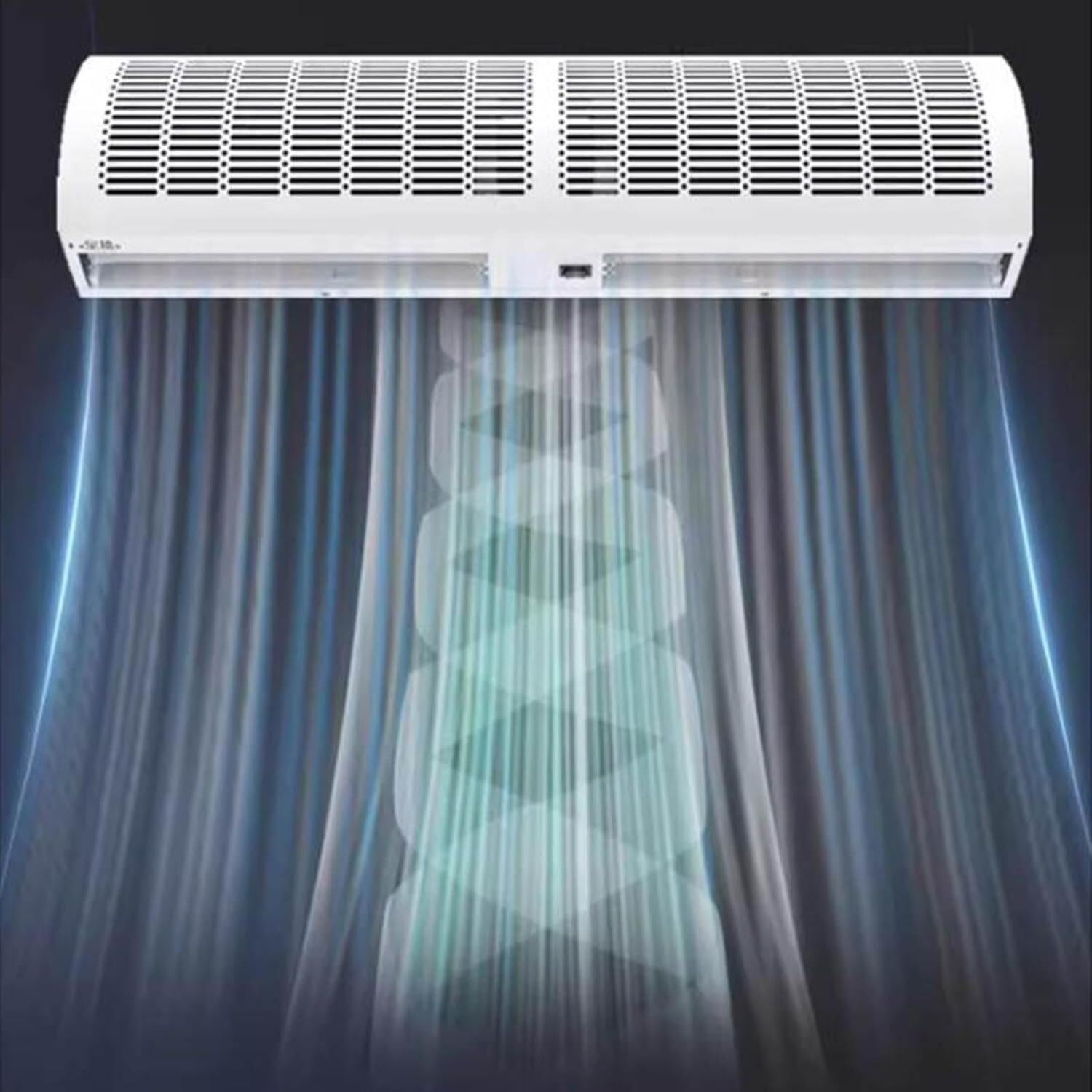 SSDDLZEQ Air Curtain for Doorway Air Curtain Commercial/domestic Low Noise Natural Air With Remote Control(120cm)