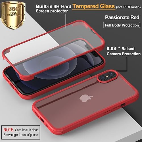 Miniatura 166 de UBUNU Funda para iPhone 14 Pro Max con protector de pantalla [vidrio templado 9H integrado], protección de cuerpo completo 360 de doble capa