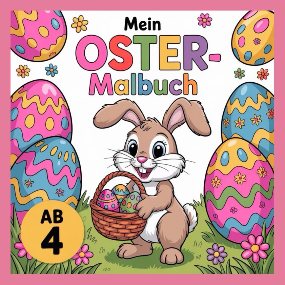 Mein Oster - Malbuch: Kreativer Malspaß mit 50 frühlingshaften Motiven rund um Ostern