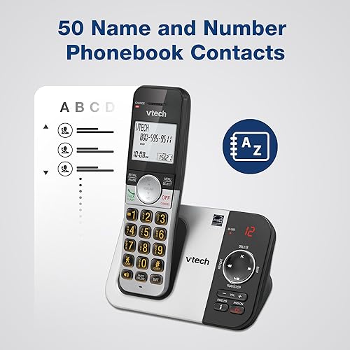 Miniatura 13 de VTech VG232 Teléfono inalámbrico con contestador automático - con pantalla grande Altavoz dúplex completo Identificador de llamadasllamada en espera