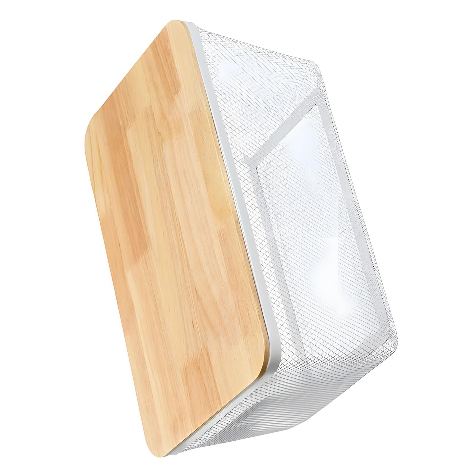 carotoe Perforated Metal Storage Boxes with Wood Handles Designed for Compact Residential Areas Versatile Storage Baskets