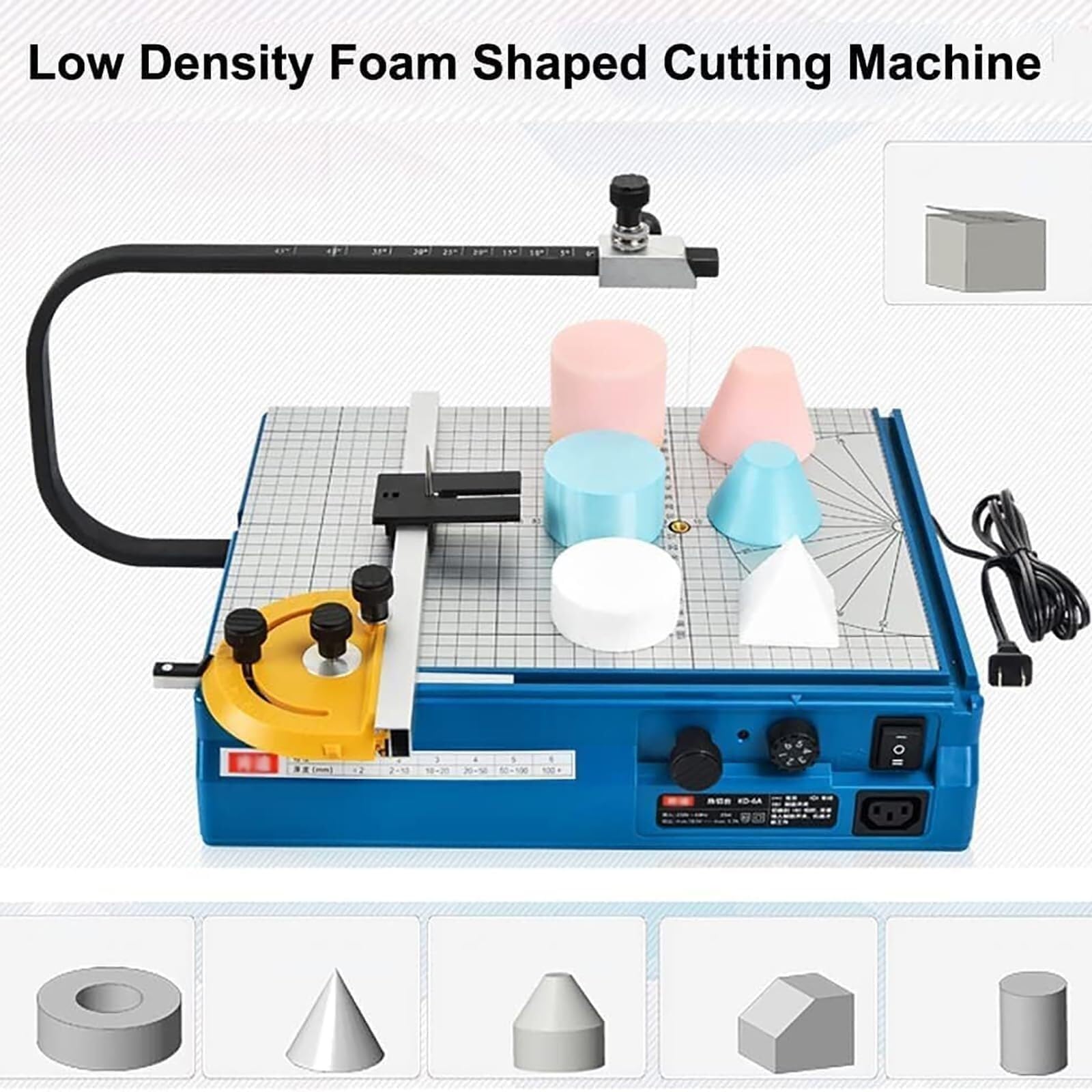 Table foam cutting machine, foam profile cutting table, 0-90° angle adjustment, used for cutting foam models