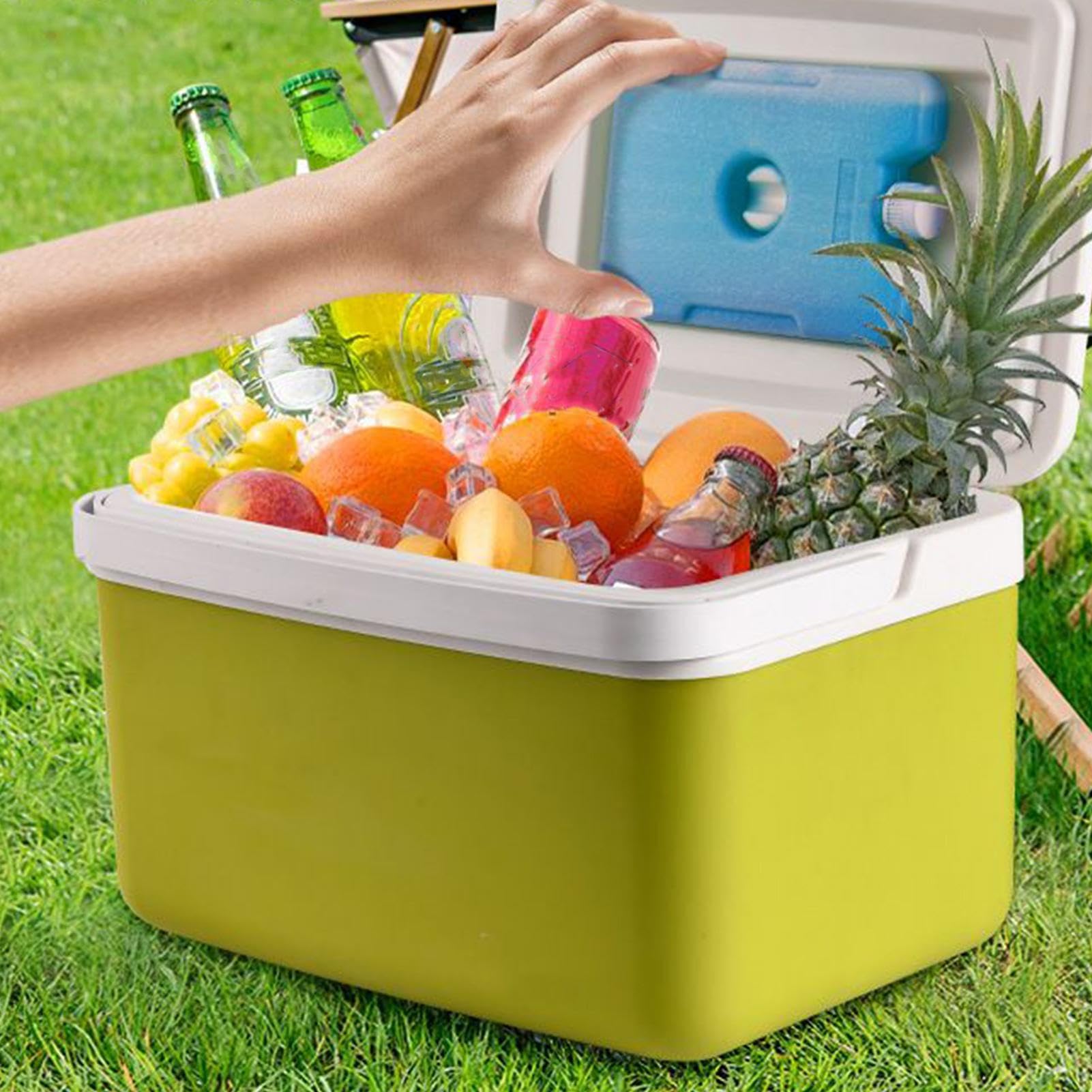 Borsa Termica Portatile Capacità 15L Antigoccia Isolato Portatile | Frigo Personale da Viaggio con Maniglia per Campeggio All'Aperto Barbecue Spiaggia Picnic Pesca Barca Spesa Cibo Bevande