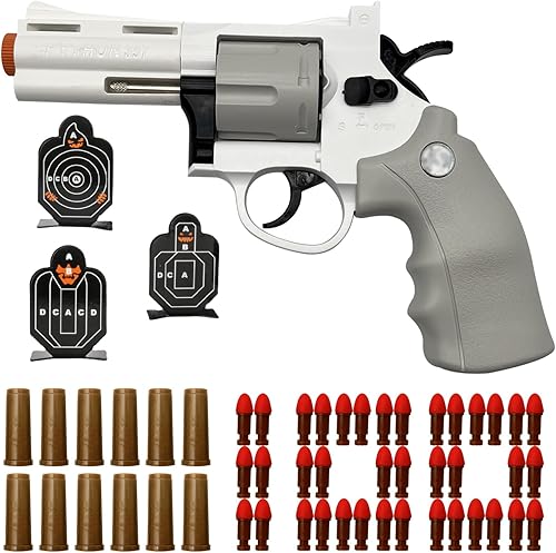 Miniatura 1 de Dreamplay Soft Bullets - Pistola de juguete revólver, pistola de espuma realista, juego de disparos, accesorios de juego de rol, regalos para