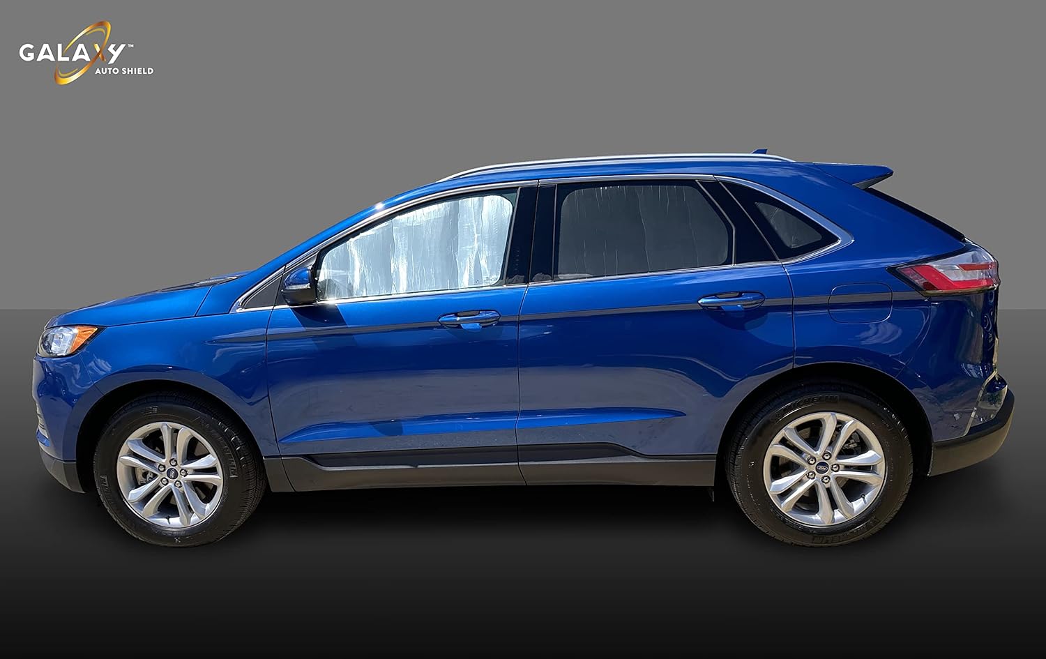 GalaxyAutoShield Custom Fit Front Side Window Sunshades (2pcs) for 2015 2016 2017 2018 2019 2020 2021 2022 2023 2024 Ford Edge SUV, UV Reflector Privacy Insulated Protection (Made in USA)