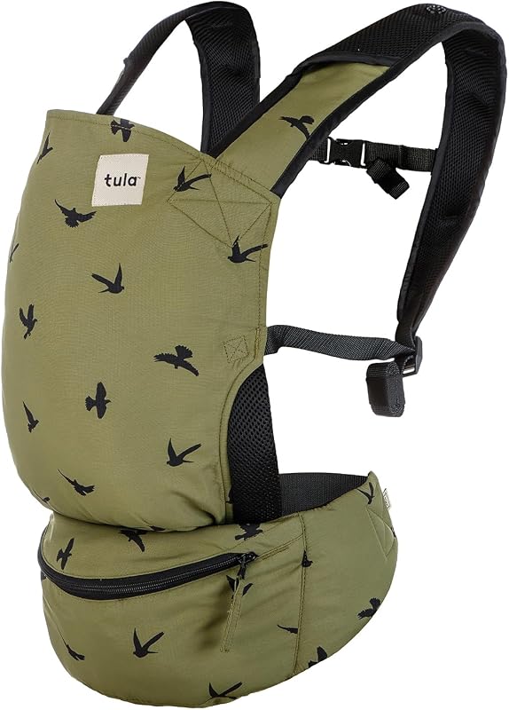 Baby Tula Lite Compact Baby Carrier | Ultra Compact and Lightweight, Convenient Carry Pouch, Ergonomic and Multiple Positions for 12-30 pounds, Soar