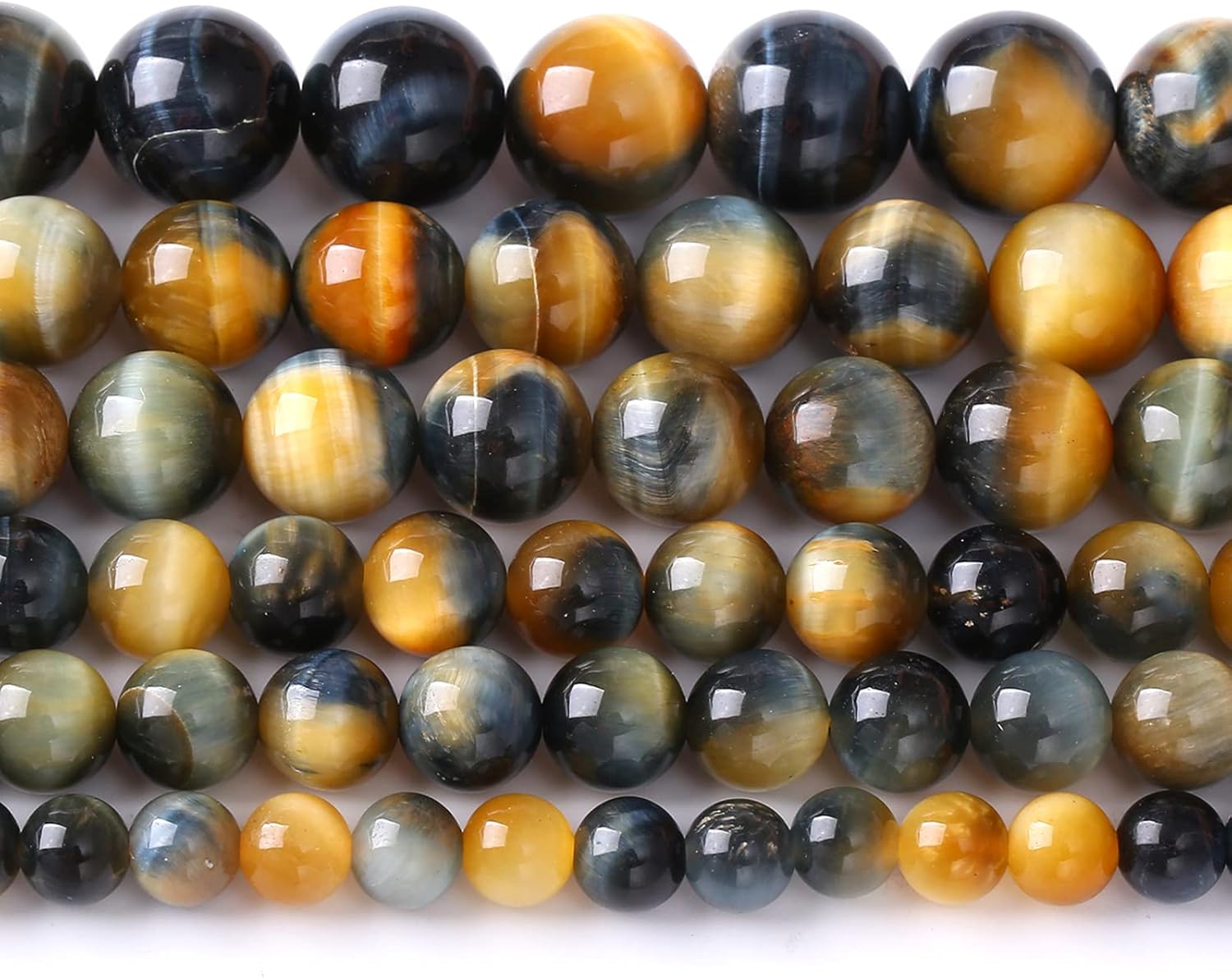 4MM 88PCS Natural Stone Dreamlike Blue Tiger Eye Beads for Jewelry Making DIY Bracelet - Image 4