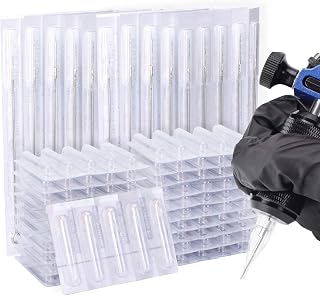 Tattoo Needles and Tips Kit 50pcs Disposable Tattoo Needles 50pcs Assorted Sterilized Tattoo Needles Tips Tattoo Supplies (1RL Tattoo Needle+3RT Needle Tip)