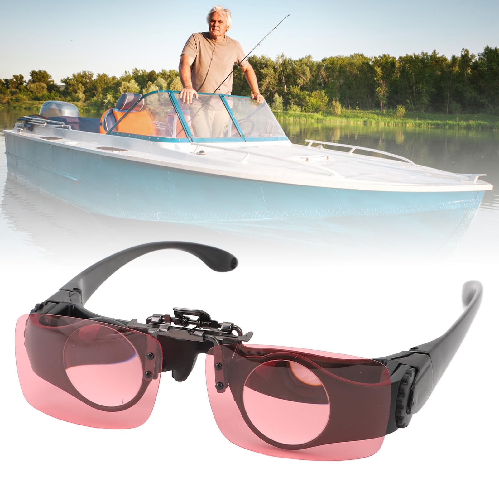 Jumelles mains libres, zoom 8x pour la pêche, l'observation des oiseaux, la télévision, les concerts et les visites touristiques, 3 filtres CPL de couleur, jumelles portables et lunettes d'opéra