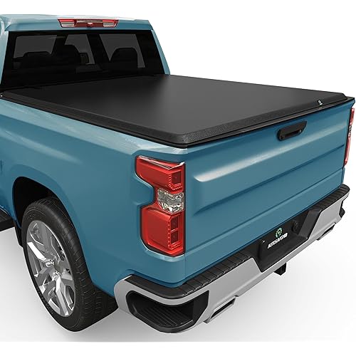 AUTOSAVER88 Soft Roll Up Truck Bed Tonneau Cover Compatible with 2007-2024 Chevy Silverado/GMC Sierra 1500 New Body Style 5.8ft Bed