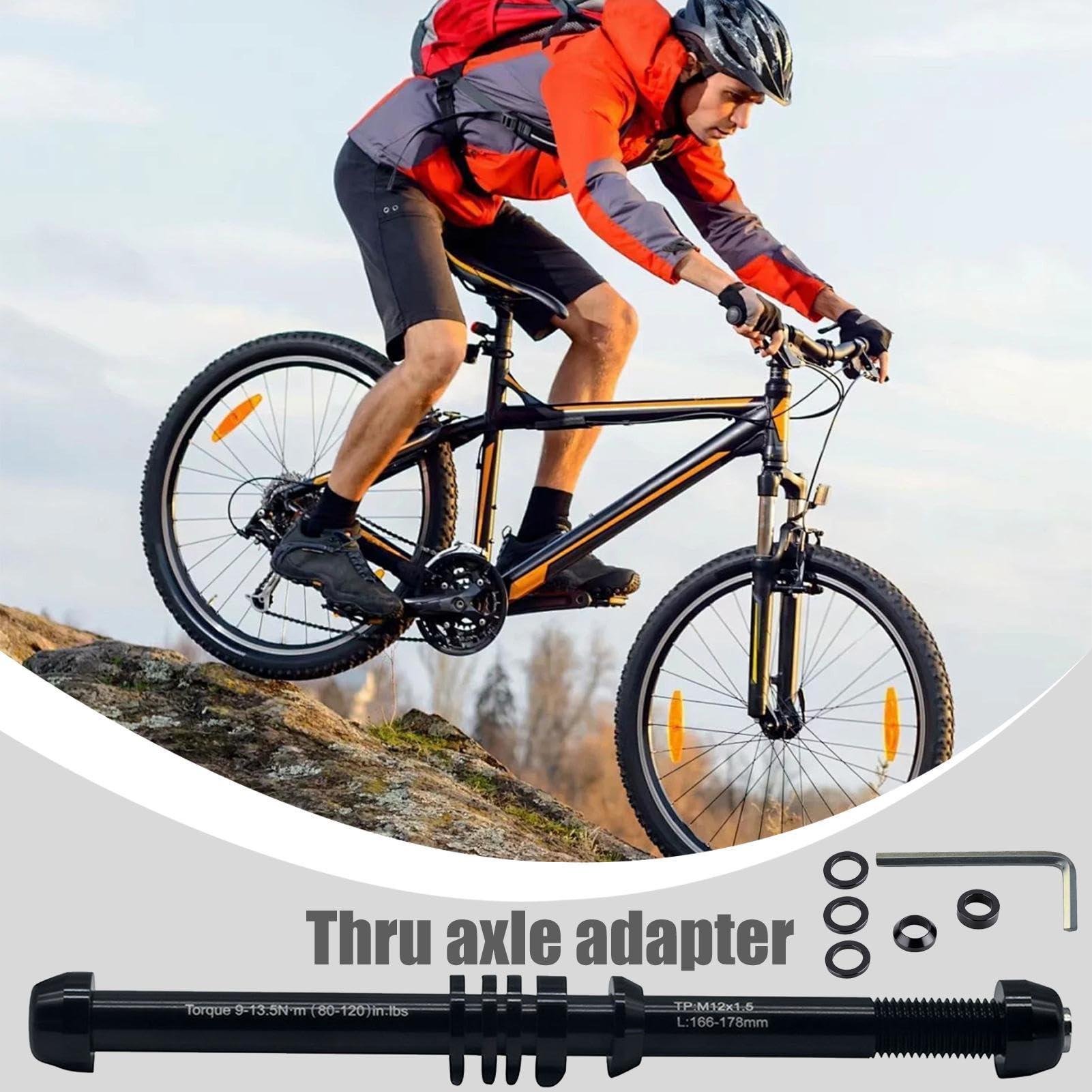 Perno Per Rullo Allenamento Ciclismo | Adattatore Ruota Posteriore Per Ciclismo Rullo Sostitutivo | Larghezza Regolabile Accessorio Allenamento Uomo Donna
