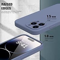 Vista 5 de Goodon Funda para iPhone 14 Pro con protector de pantalla y protección de lente de cámara, goma de gel de silicona suave a prueba de golpes, funda