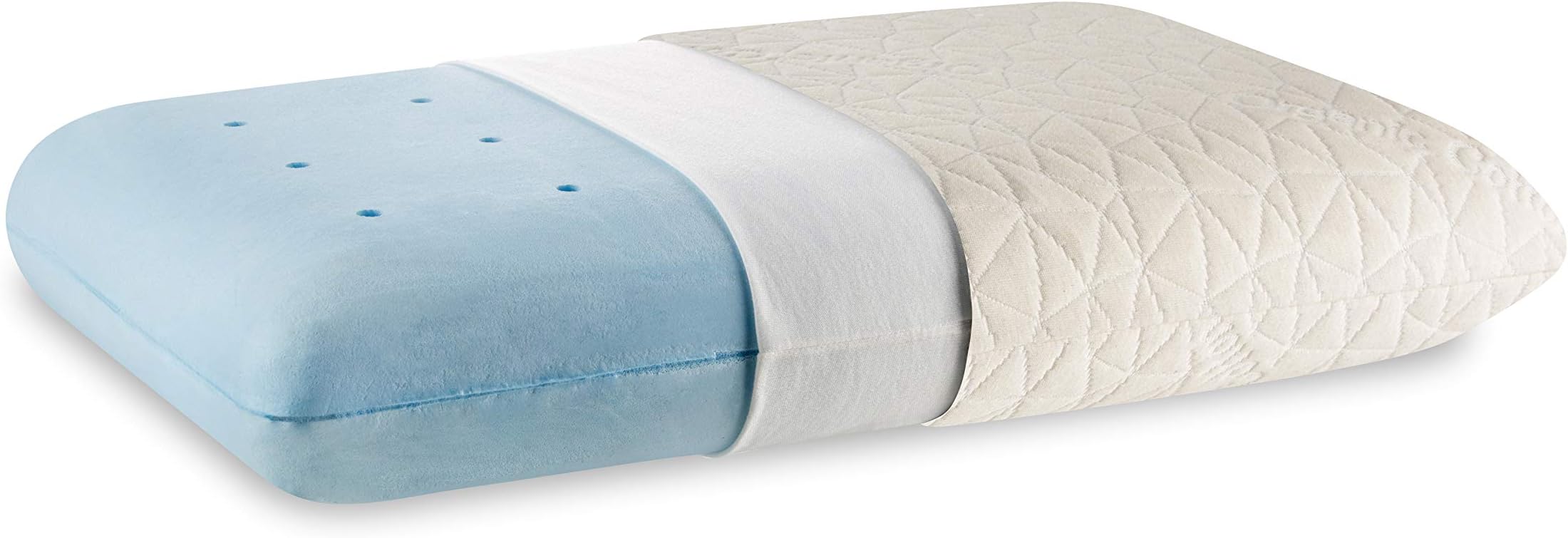 Memory Foam Orthopaedic Pillow with Cover, Medium, White
