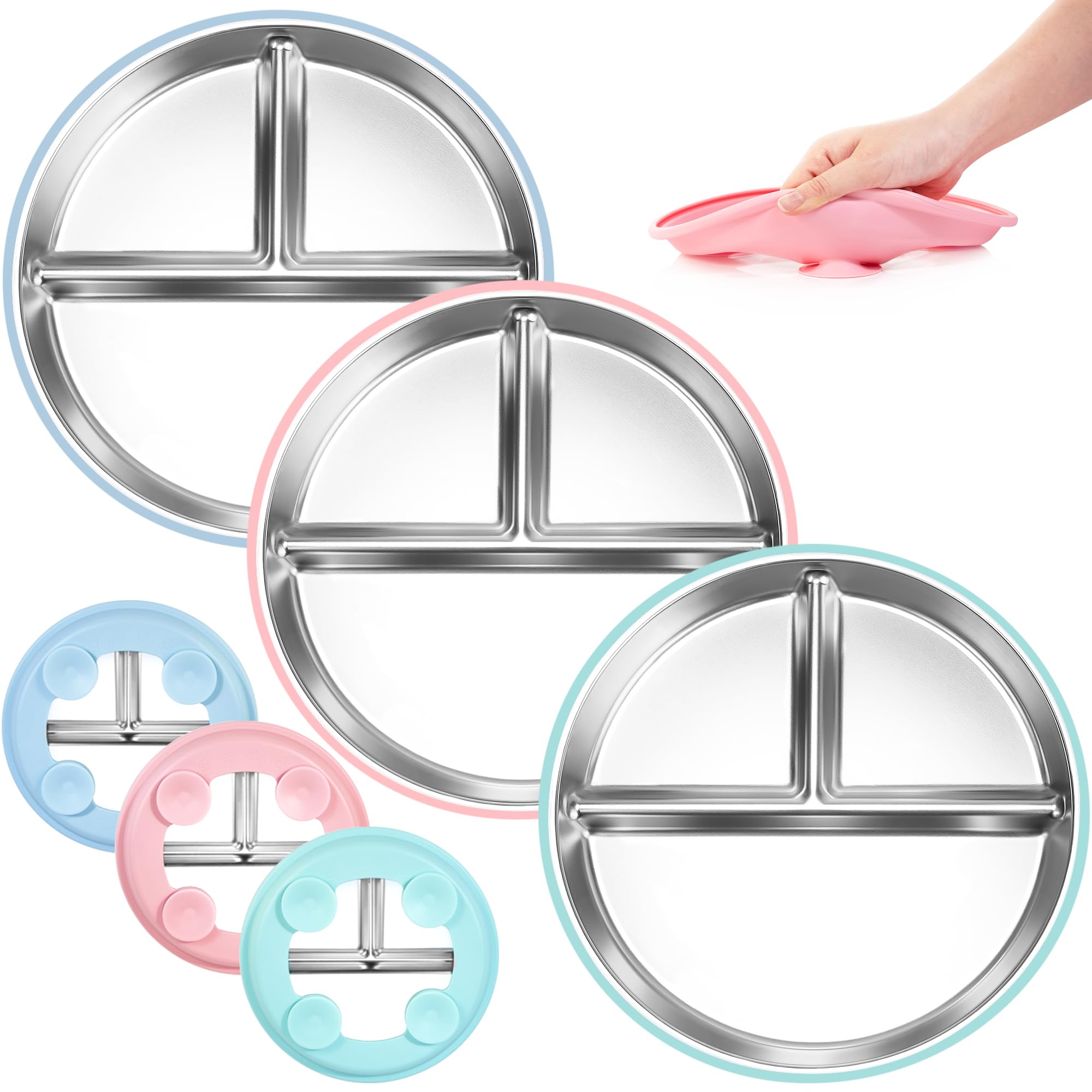 LuluEasy 30 Ventosas Transparentes De 3 Tamaños Para Vidrio Sin Ganchos, Pequeñas Ventosas De Goma Para Organización Del Hogar, Festivales, Decoración De Navidad (tamaños Surtidos De 0.8 + 1.2 + 2.2