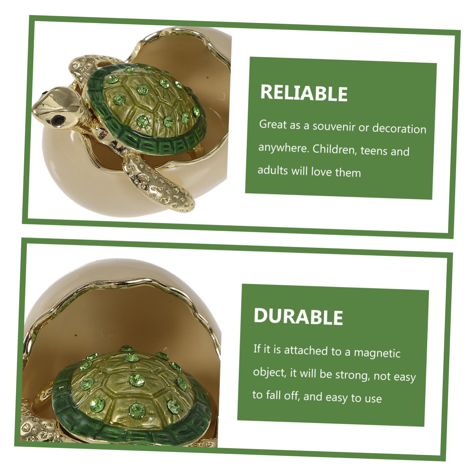 SOLUSTRE Kühlschrankmagnet aus Legierung und Magnet mit Schildkrötenmotiv Kompakter Kreative Praktische Kühlschrankdekoration für Zuhause und Büro