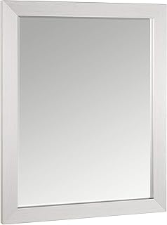 Head West 26 x 32 Modern Brush Nickel Mirror, 26x32 inches