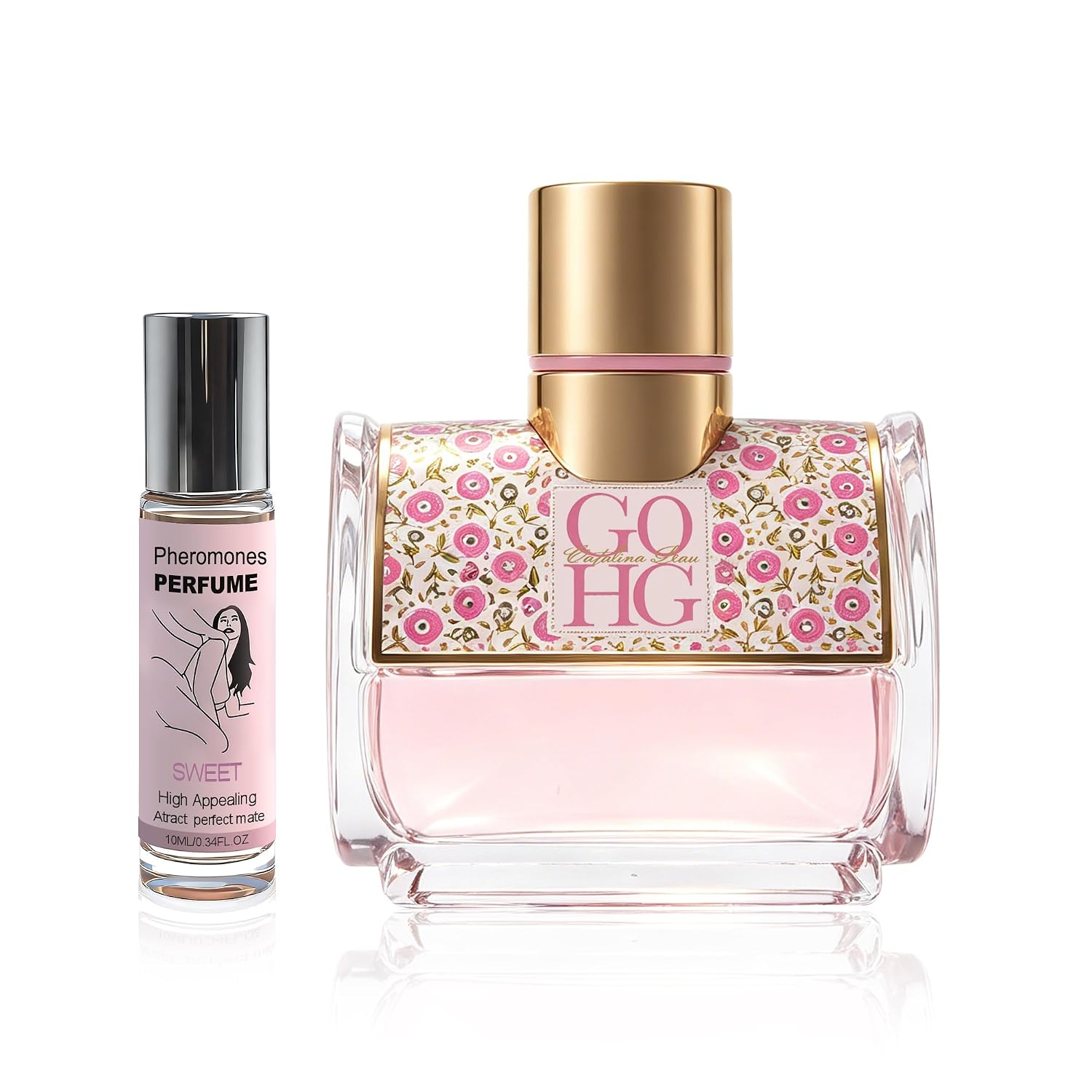 AFLUXE GH Leau Eau de Parfum for Women, Pheromone&Parfum Fresh Floral Aquatic Perfume, Crisp Clean Ladies Fragrance, 3.3 fl oz (100 ml)