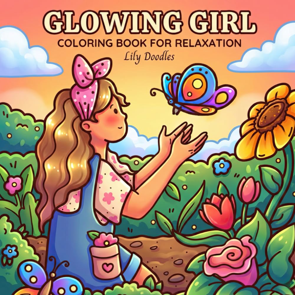 Glowing Girl Coloring Book for Relaxation: A Delightful Hand-Drawn Collection of Cozy & Cute Moments for Her (Her Cozy Moments)