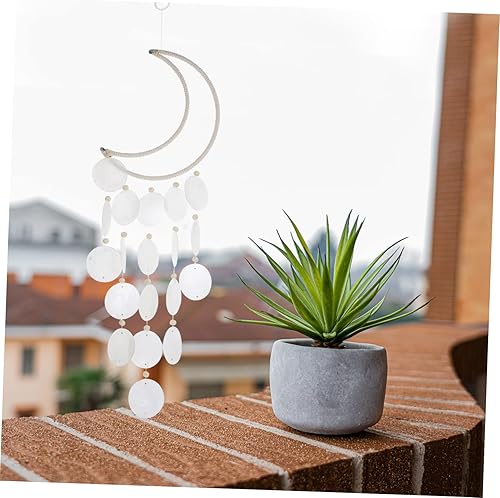 Miniatura 8 de Yardwe 4pcs Shell Wind Chime Handcraft Wind Chime Mediterranean Hanging Ornament Decorative Wind Chimes Decorative Wind Bell Wind Charm Pendant Sea
