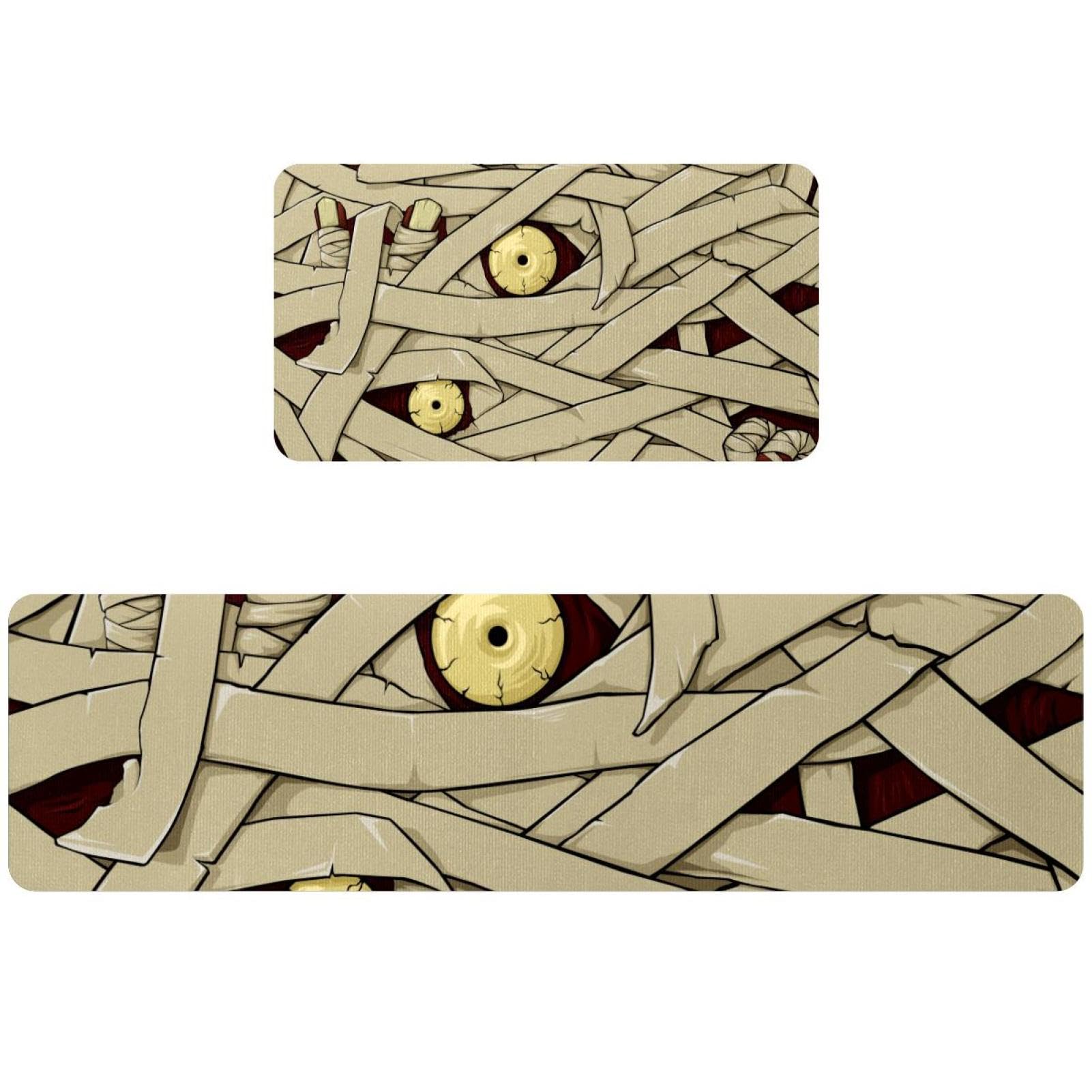 Tapis de cuisine d'Halloween absorbants lavables pour couloir et buanderie