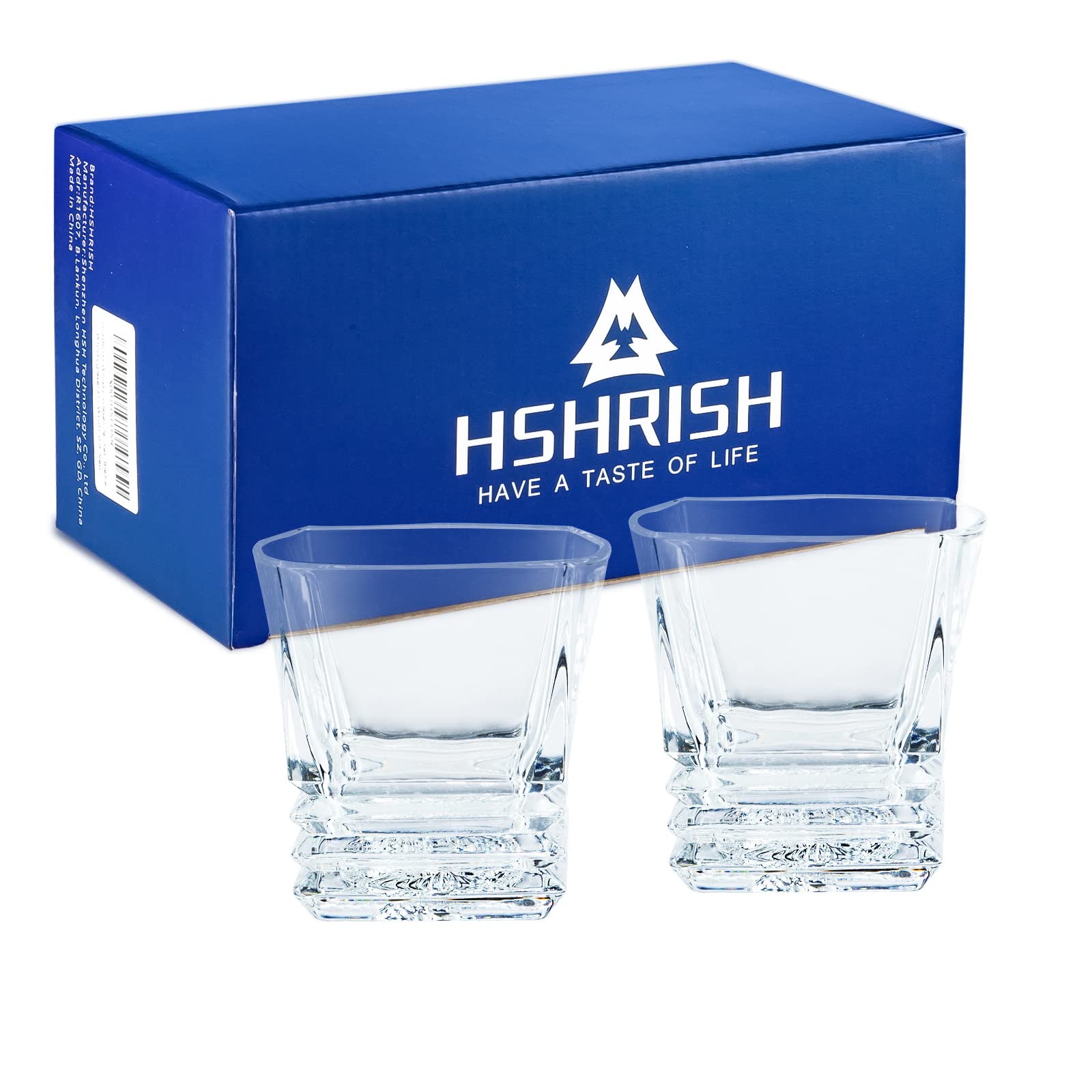 Amazon.co.jp: HSHRISH ウィスキー ロックグラス おしゃれ 四角