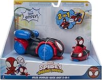 Vista 3 de Jazwares Marvel's Spidey y sus increíbles amigos Vehículo de disparo rápido (Miles Morales: Spider-Man) - Vehículo de disparo rápido 2 en 1