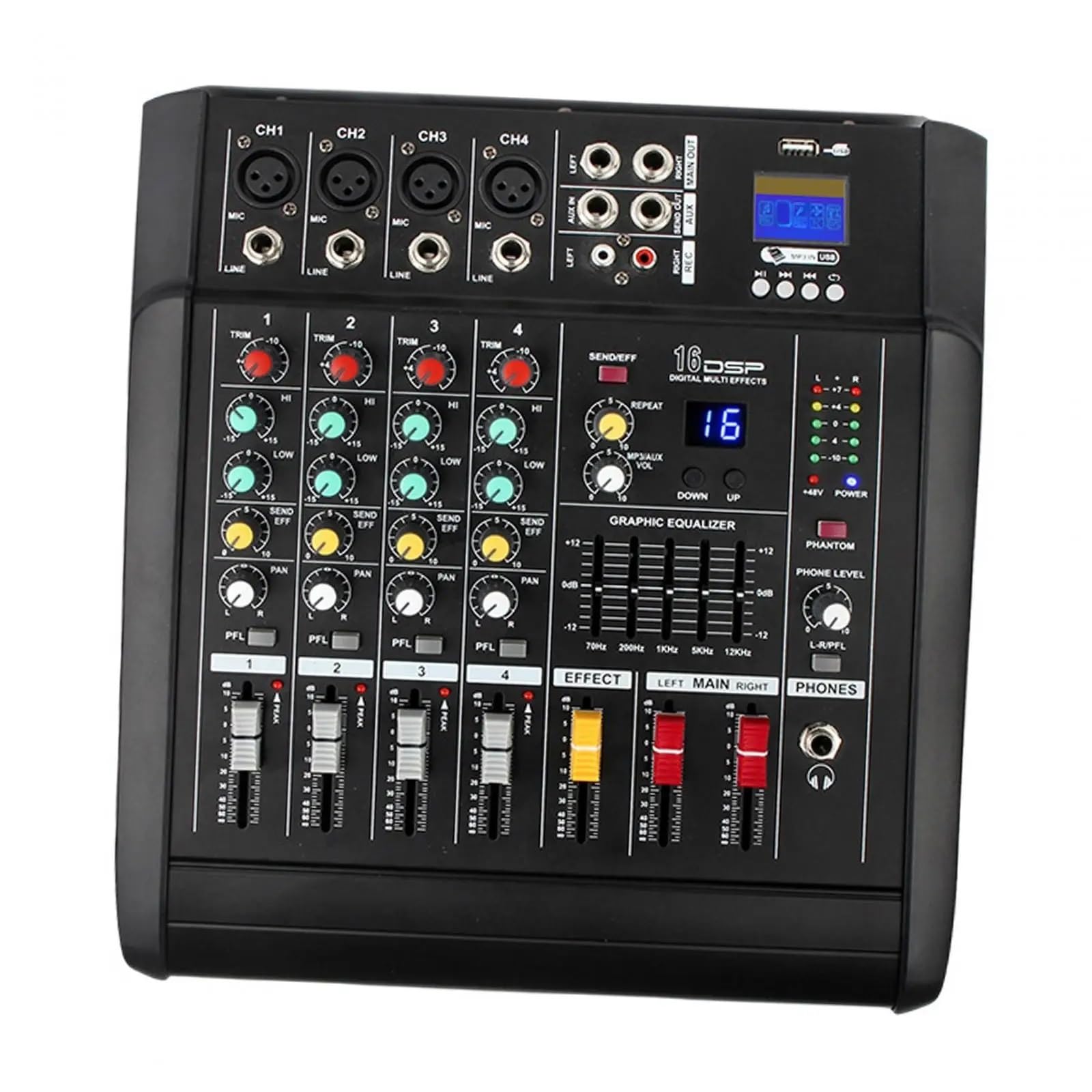 Amazon.com: DJ Mixer, DJ Au-dio Mixer Amplifier DJ